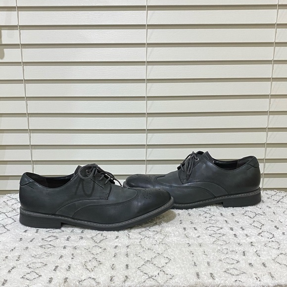 Rockport Trutech Wingtip Leather Oxford Shoes 11.5 - Picture 3 of 14